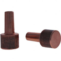 Tuffaloy - Spot Welder Tips For Use With: 4RW Electrode Holder Type: Backup Electrode Round Face - Makers Industrial Supply