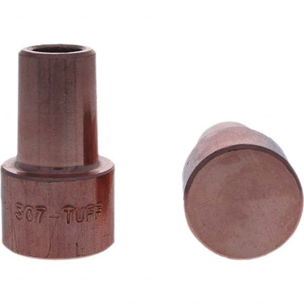 Tuffaloy - Spot Welder Tips For Use With: 5RW Electrode Holder Type: Backup Electrode Round Face - Makers Industrial Supply