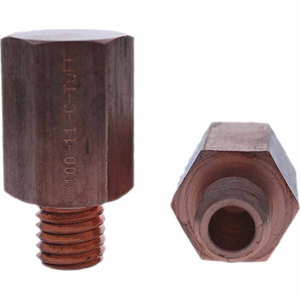 Tuffaloy - Spot Welder Tips For Use With: 5/8-11 Threaded Electrode Holder Type: Threaded Tip C Nose (Flat) - Makers Industrial Supply