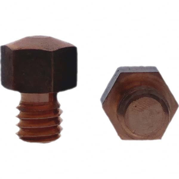 Tuffaloy - Spot Welder Tips For Use With: 3/8-16 Threaded Electrode Holder Type: Threaded Tip E Nose (Truncated) - Makers Industrial Supply