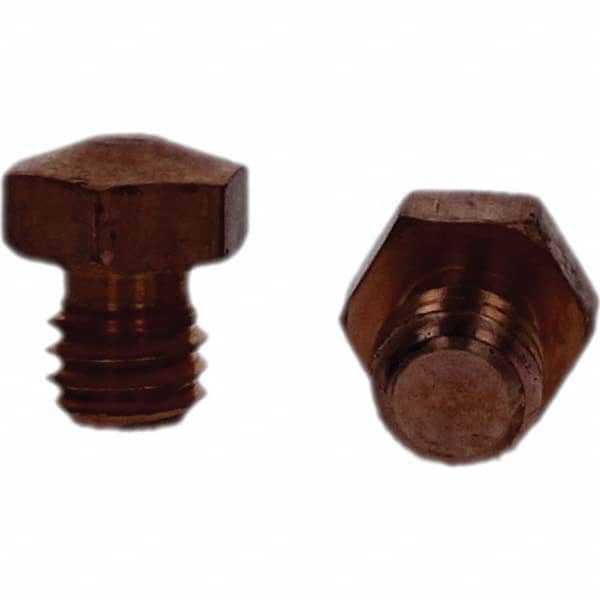 Tuffaloy - Spot Welder Tips For Use With: 3/8-16 Threaded Electrode Holder Type: Threaded Tip E Nose (Truncated) - Makers Industrial Supply