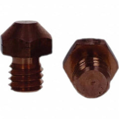 Tuffaloy - Spot Welder Tips For Use With: 3/8-16 Threaded Electrode Holder Type: Threaded Tip A Nose (Pointed) - Makers Industrial Supply