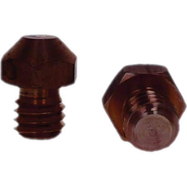 Tuffaloy - Spot Welder Tips For Use With: 3/8-16 Threaded Electrode Holder Type: Threaded Tip A Nose (Pointed) - Makers Industrial Supply