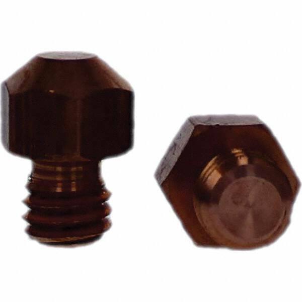 Tuffaloy - Spot Welder Tips For Use With: 3/8-16 Threaded Electrode Holder Type: Threaded Tip A Nose (Pointed) - Makers Industrial Supply