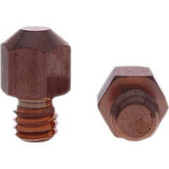 Tuffaloy - Spot Welder Tips For Use With: 3/8-16 Threaded Electrode Holder Type: Threaded Tip A Nose (Pointed) - Makers Industrial Supply