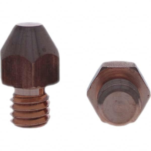 Tuffaloy - Spot Welder Tips For Use With: 3/8-16 Threaded Electrode Holder Type: Threaded Tip A Nose (Pointed) - Makers Industrial Supply