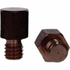 Tuffaloy - Spot Welder Tips For Use With: 3/8-16 Threaded Electrode Holder Type: Threaded Tip C Nose (Flat) - Makers Industrial Supply