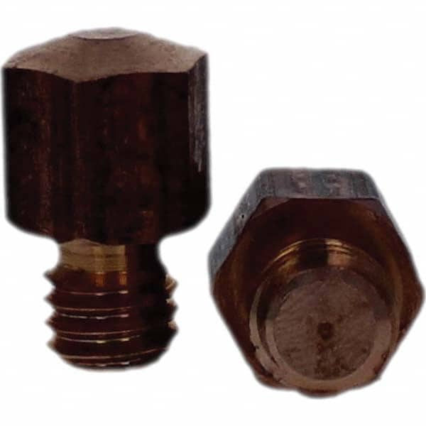 Tuffaloy - Spot Welder Tips For Use With: 3/8-16 Threaded Electrode Holder Type: Threaded Tip E Nose (Truncated) - Makers Industrial Supply