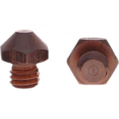 Tuffaloy - Spot Welder Tips For Use With: 7/16-14 Threaded Electrode Holder Type: Threaded Tip E Nose (Truncated) - Makers Industrial Supply