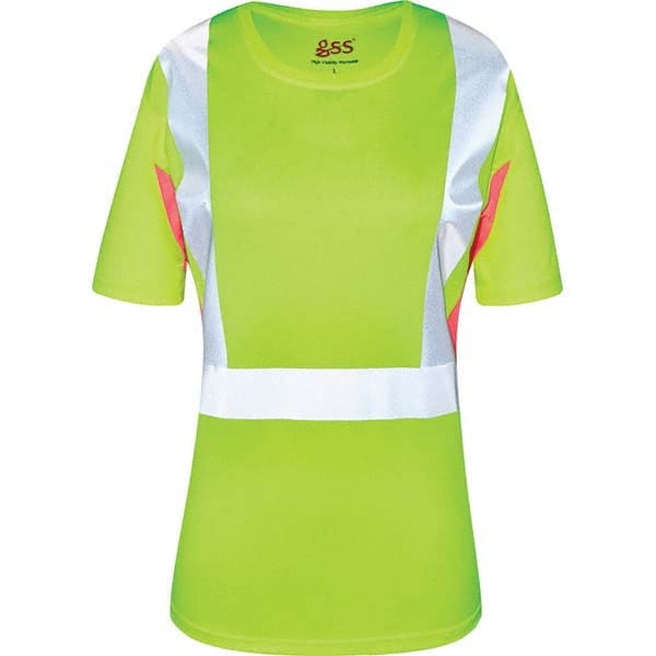 GSS Safety - Size 3XL Lime, Pink & Silver High Visibility Short Sleeve T-Shirt - Makers Industrial Supply