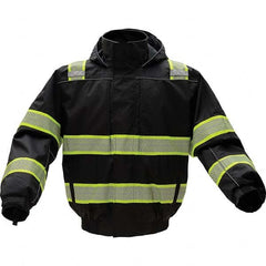 GSS Safety - Size M Black Waterproof & Cold Weather Jacket - Makers Industrial Supply