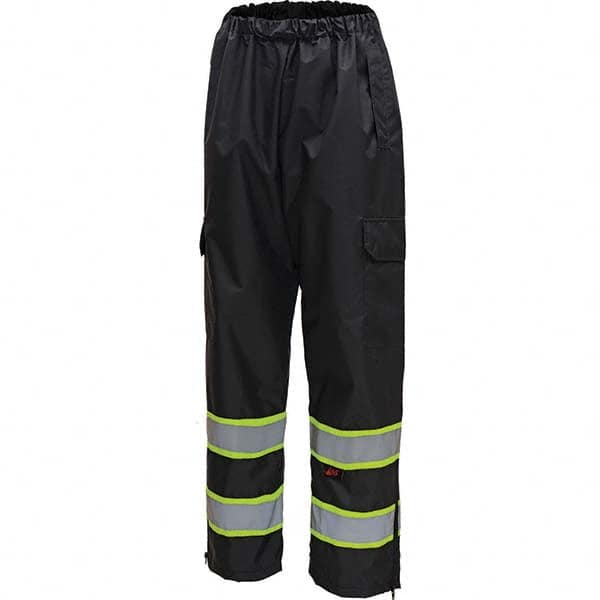 GSS Safety - Size 2X/3XL Black Waterproof Rain Pants - Makers Industrial Supply