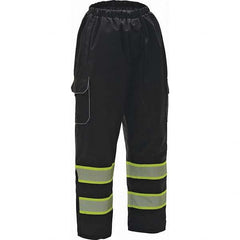 GSS Safety - Size 2X/3XL Black Waterproof Rain Pants - Exact Industrial Supply