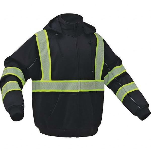 GSS Safety - Size 3XL Black High Visibility Sweatshirt - Makers Industrial Supply