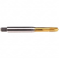 Emuge - M8x1.25 Metric 6HX 4 Flute TiN Finish HSS-E Spiral Point Tap - Makers Industrial Supply