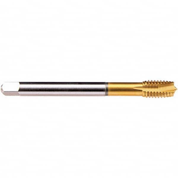 Emuge - M16x2.00 Metric 6HX 4 Flute TiN Finish HSS-E Spiral Point Tap - Makers Industrial Supply