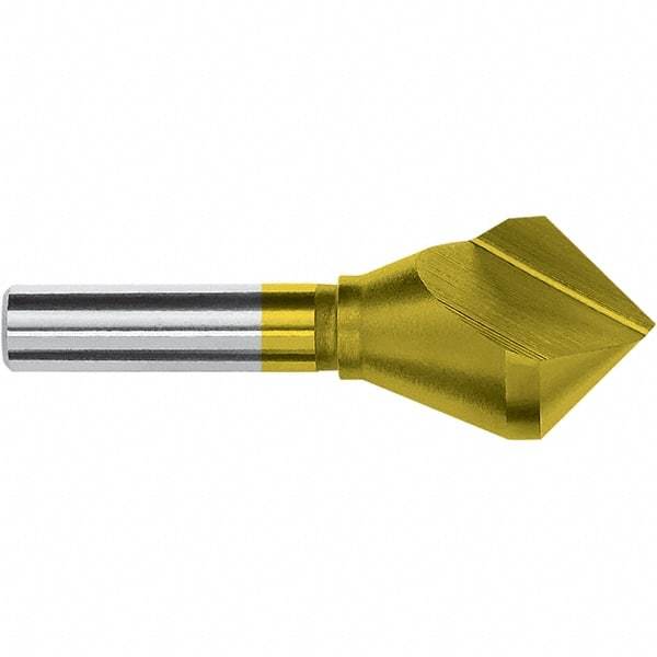 Magafor - 30mm Head Diam, 15/32" Shank Diam, 82° Cobalt Countersink - 3-5/8" OAL, Single End, Straight Shank, Right Hand Cut - Makers Industrial Supply