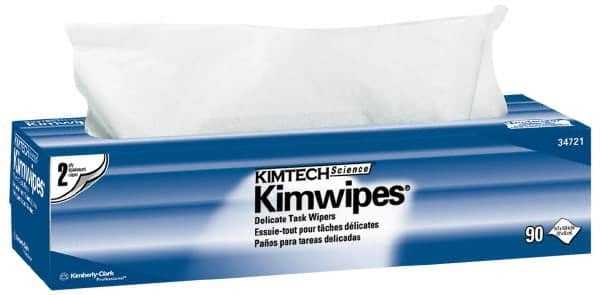 Kimtech - Dry Clean Room/Lab/Critical Task Wipes - Pop-Up, 16-5/8" x 14-3/4" Sheet Size, White - Makers Industrial Supply