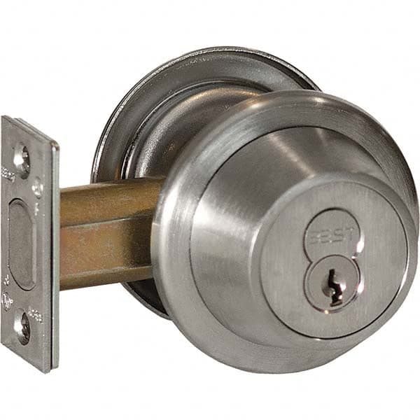 Best - Deadbolts Type: Double Cylinder Door Thickness Range: 1-3/8-2 - Makers Industrial Supply