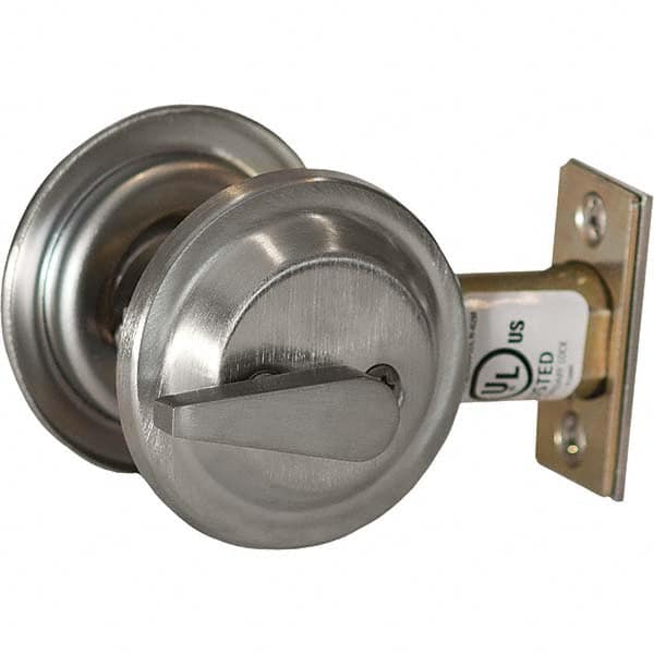 Best - Deadbolts Type: Heavy-Duty Single Cylinder Door Thickness Range: 1-3/4-2 - Makers Industrial Supply