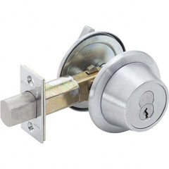 Best - Deadbolts Type: Heavy-Duty Single Cylinder Door Thickness Range: 1-3/4-2 - Makers Industrial Supply