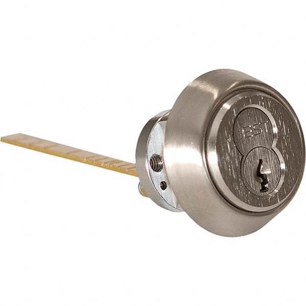 6, 7 Pin Best I/C Core Rim Cylinder Brass, Satin Chrome Finish