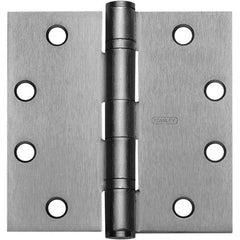 4-1/2″ Long x 4-1/2″ Wide Grade 1 Bronze Full Mortise Ball Bearing Commercial Hinge Oil Rubbed Bronze Finish, 5 Knuckles, 8 Holes