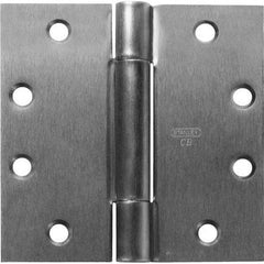 Stanley - 4-1/2" Long x 5" Wide Grade 1 304 Stainless Steel Full Mortise Ball Bearing Commercial Hinge - Makers Industrial Supply