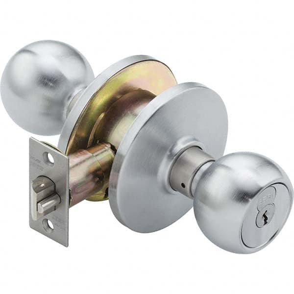 Best - Knob Locksets Type: Entrance Door Thickness: 1 3/8 - 1 7/8 - Makers Industrial Supply