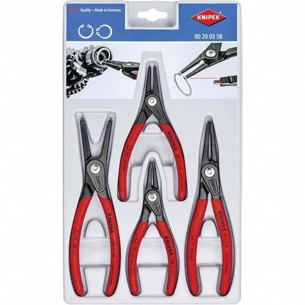 Knipex - Plier Sets Set Type: Retaining Ring Pliers Number of Pieces: 4 - Makers Industrial Supply