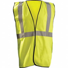 OccuNomix - Size L/XL Hi-Vis Yellow Solid General Purpose High Visibility Vest - Makers Industrial Supply