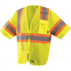 OccuNomix - Size M Hi-Vis Yellow Mesh General Purpose High Visibility Vest - Makers Industrial Supply