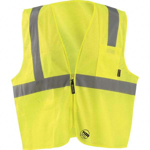 OccuNomix - Size XL Hi-Vis Yellow Mesh General Purpose High Visibility Vest - Makers Industrial Supply