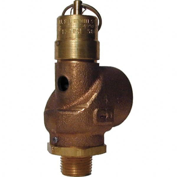 Control Devices - 1/2" Inlet, 1" Outlet, ASME Safety Valve - Makers Industrial Supply