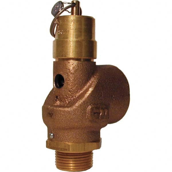 Control Devices - 3/4" Inlet, 1" Outlet, ASME Safety Valve - Makers Industrial Supply