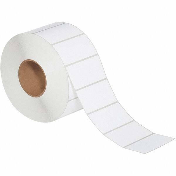 Value Collection - Pack of 4 Rolls, 3,000 Labels per Roll, 4" x 2" White Topcoated Facestock Thermal Labels - Makers Industrial Supply