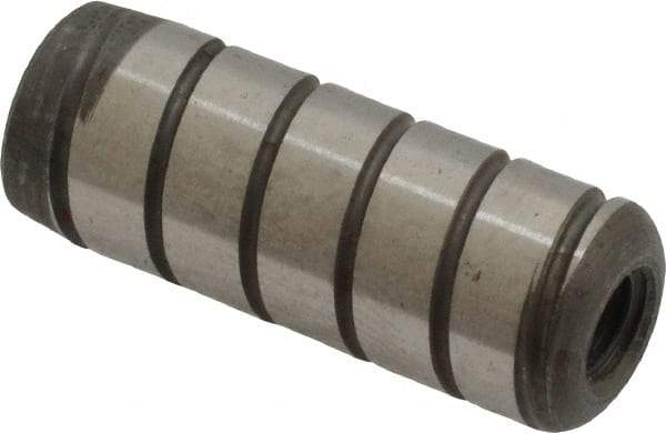 Holo-Krome - 3/8" Diam x 1" Pin Length 4000 Alloy Steel Pull Out Dowel Pin - Black Luster Finish, C 47-58 & C 60 (Surface) Hardness, 1 Beveled & 1 Threaded End - Makers Industrial Supply