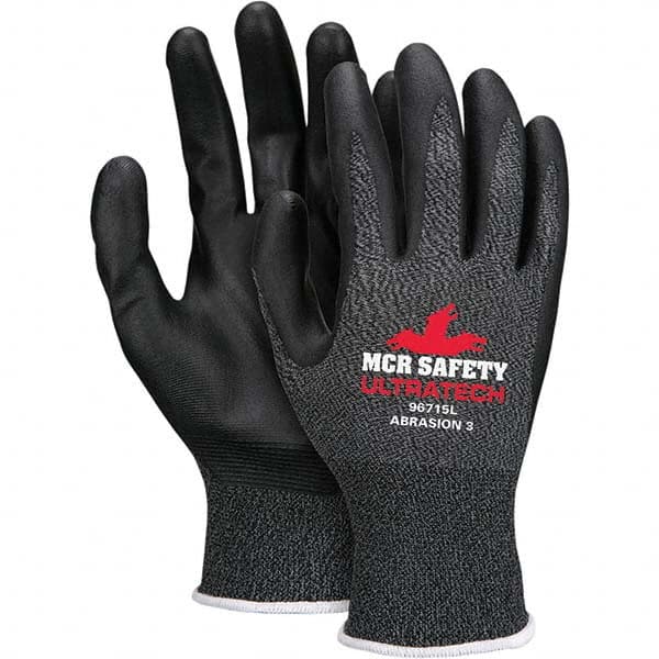 MCR Safety - Size XS, ANSI Cut Lvl 2, ANSI Puncture Lvl 2, ANSI Abrasion Lvl 3, Foam Nitrile Coated Cut & Puncture Resistant Gloves - Makers Industrial Supply