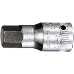 Hand Hex & Torx Bit Sockets; Socket Type: Metric Hex Bit Socket; Hex Size (mm): 4.000; Bit Length: 16 mm; Insulated: No; Tether Style: Not Tether Capable; Material: Chrome Alloy Steel; Finish: Chrome-Plated; Overall Length (Decimal Inch): 1.1100; Non-spar