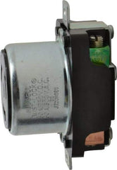 Hubbell Wiring Device-Kellems - 250 VDC, 600 VAC, 50 Amp, Self Grounding Receptacle - 3 Poles, 4 Wire, Female End, Black - Makers Industrial Supply