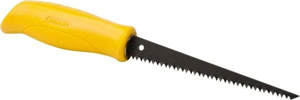 Stanley - 6-1/4" Steel Blade Drywall Saw - High Impact Polypropylene Handle, Textured, Slip Resistant Grip, 11-1/4" OAL - Makers Industrial Supply