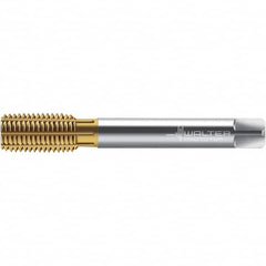 Walter-Prototyp - M12x1.75 DIN 2174 6GX 11.220 Thread Limit Bottoming Thread Forming Tap - Powdered Metal High Speed Steel, TiN Finish, 110mm OAL, 16mm Thread Length, Right Hand Thread, Series TC420 - Exact Industrial Supply