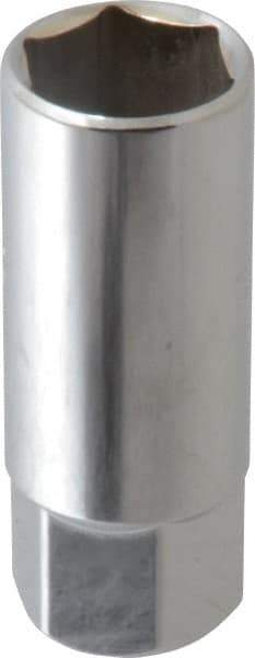 Proto - 13/16", 1/2" Drive, Spark Plug Hand Socket - 6 Points, 2-47/64" OAL, Chrome Finish - Makers Industrial Supply