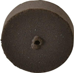 Cratex - 7/8" Diam x 1/16" Hole x 1/4" Thick, Surface Grinding Wheel - Silicon Carbide, Medium Grade, 25,000 Max RPM, Rubber Bond, No Recess - Makers Industrial Supply