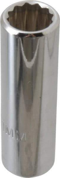 Proto - 3/8" Drive, Deep Hand Socket - 12 Points, 2-1/8" OAL, Chrome Finish - Makers Industrial Supply