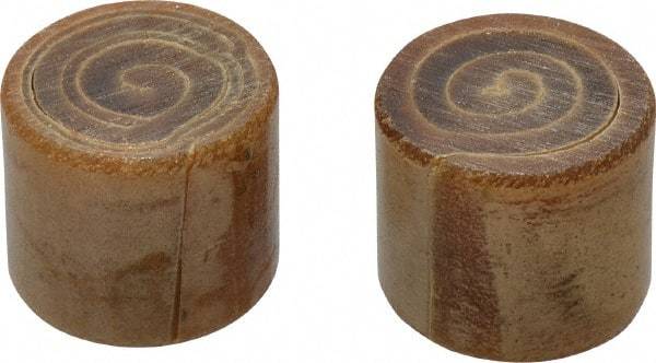 Garland - 1-1/2" Face Diam, Grade Medium Soft, Natural Hammer Tip/Face - Rawhide - Makers Industrial Supply