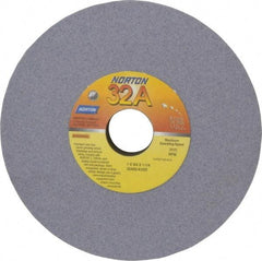 Norton - 7" Diam x 1-1/4" Hole x 3/4" Thick, K Hardness, 80 Grit Surface Grinding Wheel - Aluminum Oxide, Medium Grade, 3,600 Max RPM, Vitrified Bond - Makers Industrial Supply