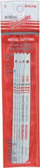 Milwaukee Tool - 5" Long, 24 Teeth per Inch, Bi-Metal Jig Saw Blade - Toothed Edge, 0.2813" Wide x 0.055" Thick, U-Shank - Makers Industrial Supply