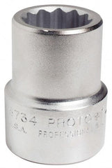 Proto - 1-1/16", 1" Drive, Standard Hand Socket - 12 Points, 2-7/16" OAL - Makers Industrial Supply