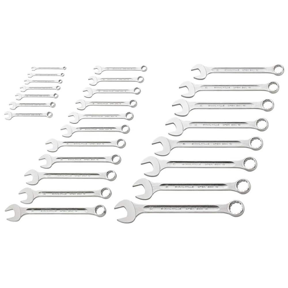 Wrench Sets; Set Type: Combination Wrench; System Of Measurement: Inch; Container Type: Carton; Wrench Size: 1/4 to 1-1/4 ″; Material: Alloy Steel; Chrome; Finish: Chrome-Plated; Overall Length: 14.9607 in; Non-sparking: No; Corrosion-resistant: No; Ratch